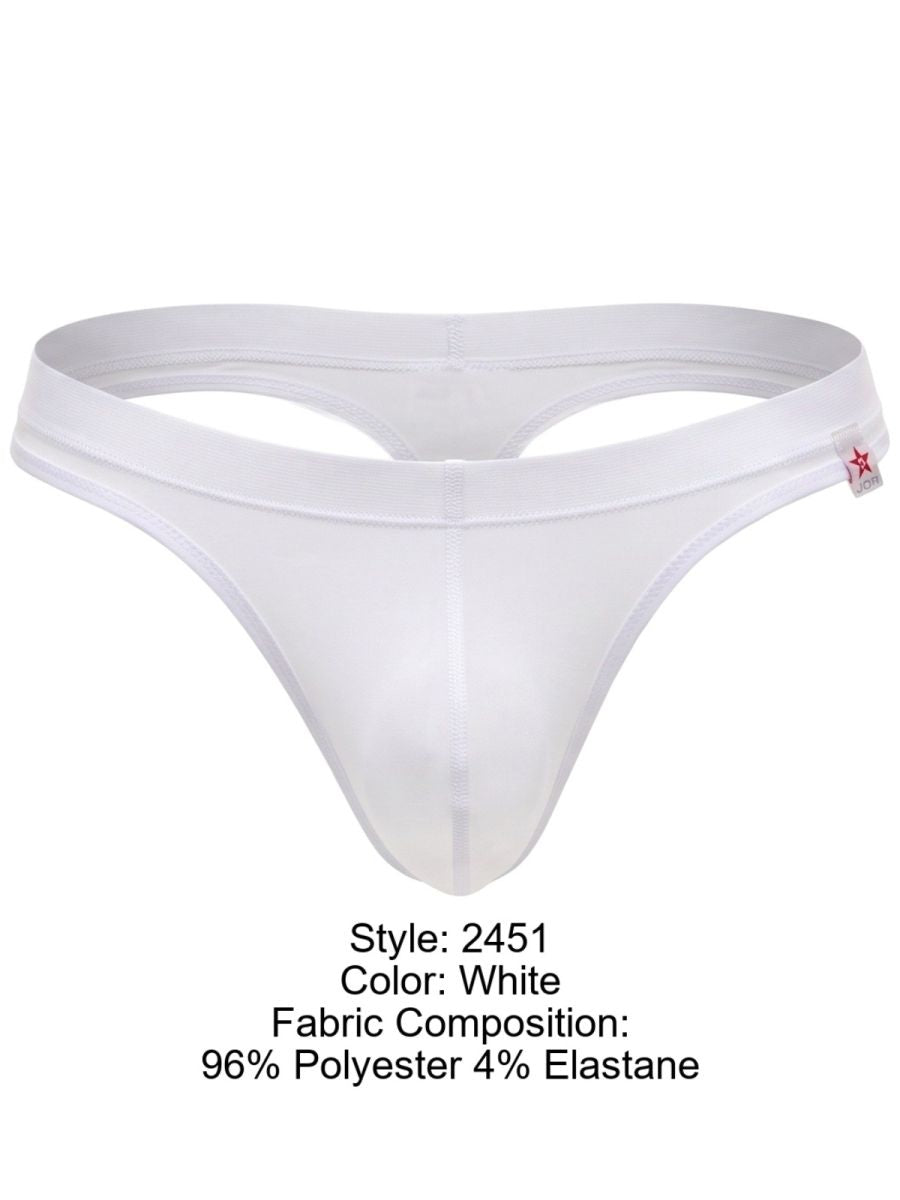 JOR 2451 Herrenunterwäsche Unsichtbare elegante Strings Farbe Weiß