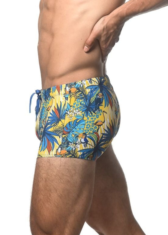 BADEHOSE MIT DSCHUNGEL-PRINT