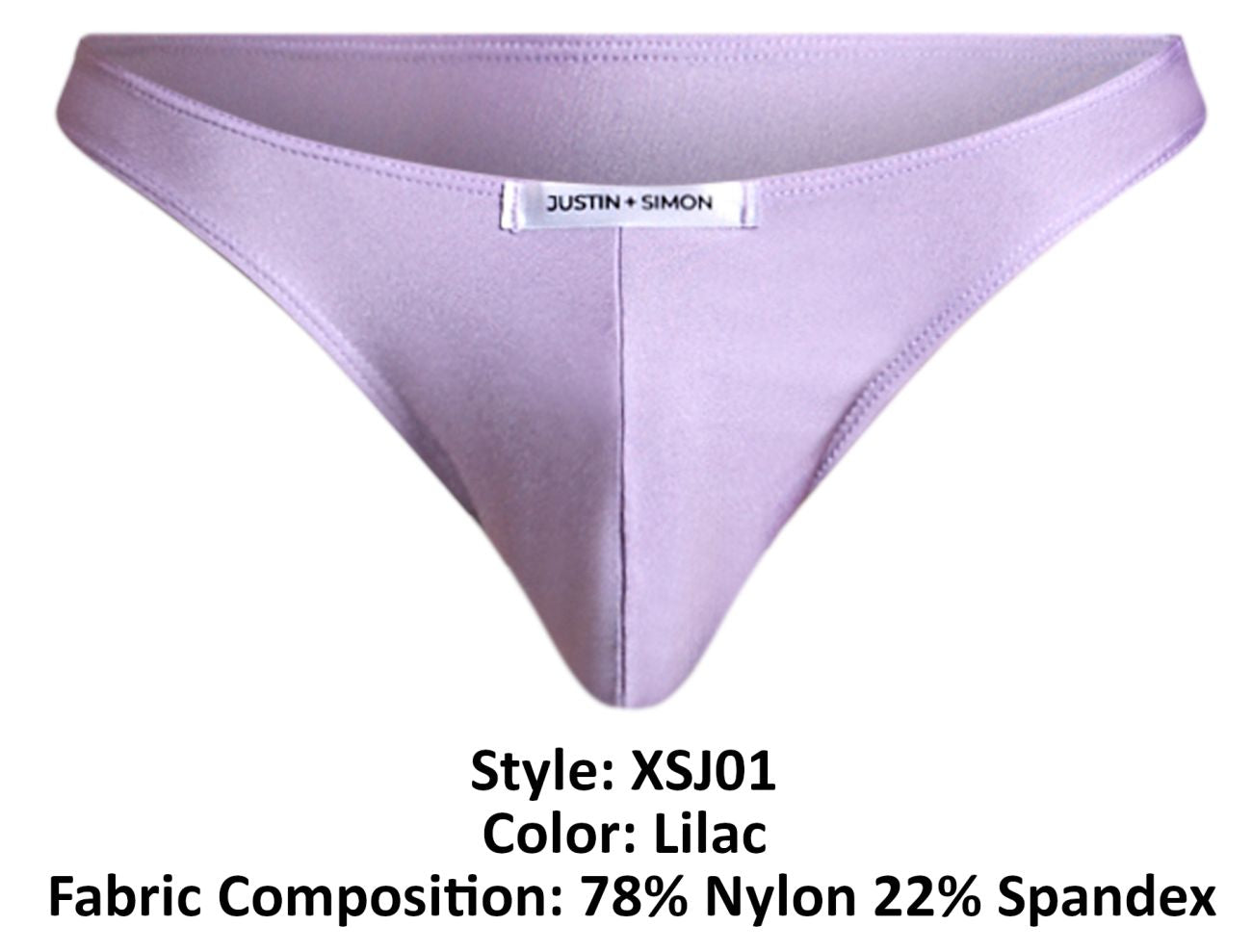 JUSTIN+SIMON XSJ01 Classic Bikini Color Lilac - DealByEthan.gay loves JUSTIN+SIMON