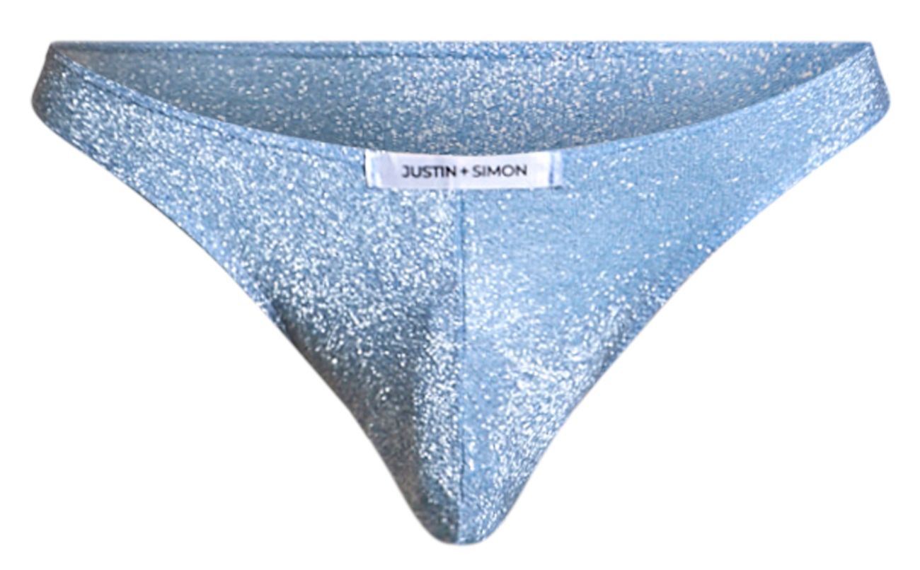 JUSTIN+SIMON XSJ01 Classic Bikini Color Lurex Blue - DealByEthan.gay loves JUSTIN+SIMON