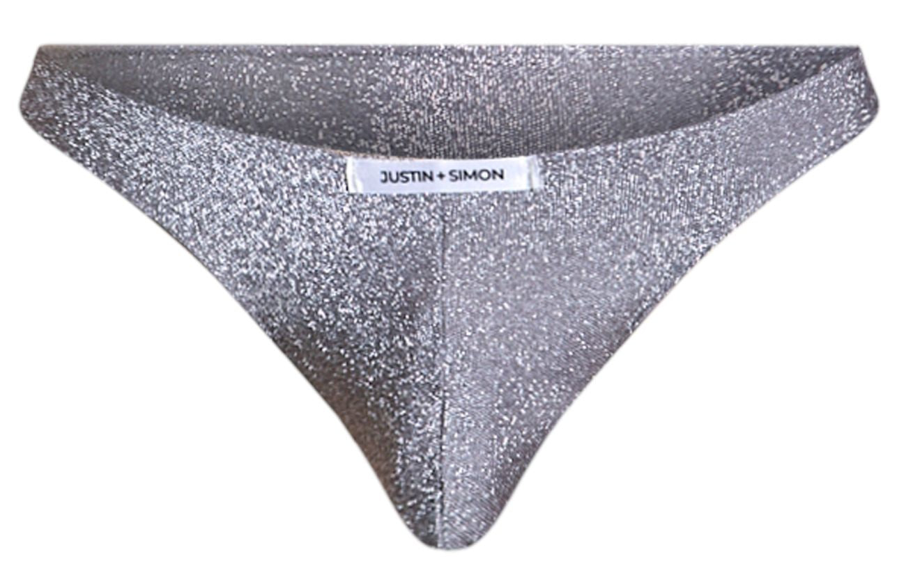 JUSTIN+SIMON XSJ01 Classic Bikini Color Lurex Gray - DealByEthan.gay loves JUSTIN+SIMON