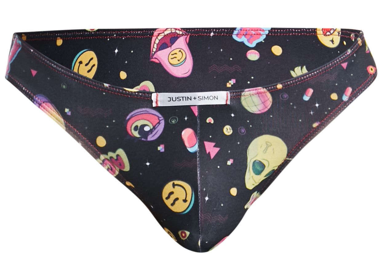 JUSTIN+SIMON XSJ01 Bikini Clásico Color Psicodélico