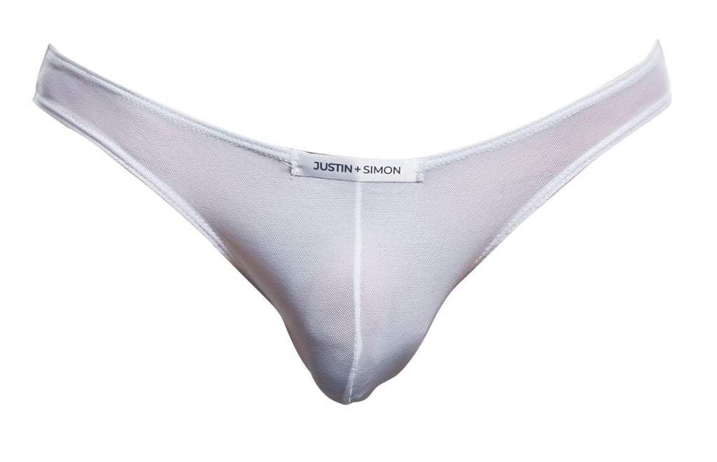 JUSTIN+SIMON XSJ01 Bikini Clásico Color Blanco Malla