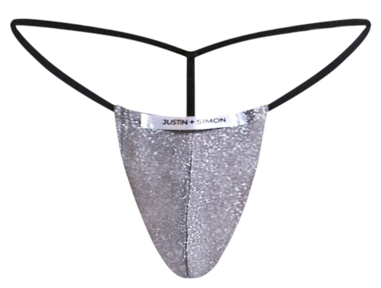 JUSTIN+SIMON XSJ02 Classic G-String Color Lurex Gray - DealByEthan.gay loves JUSTIN+SIMON