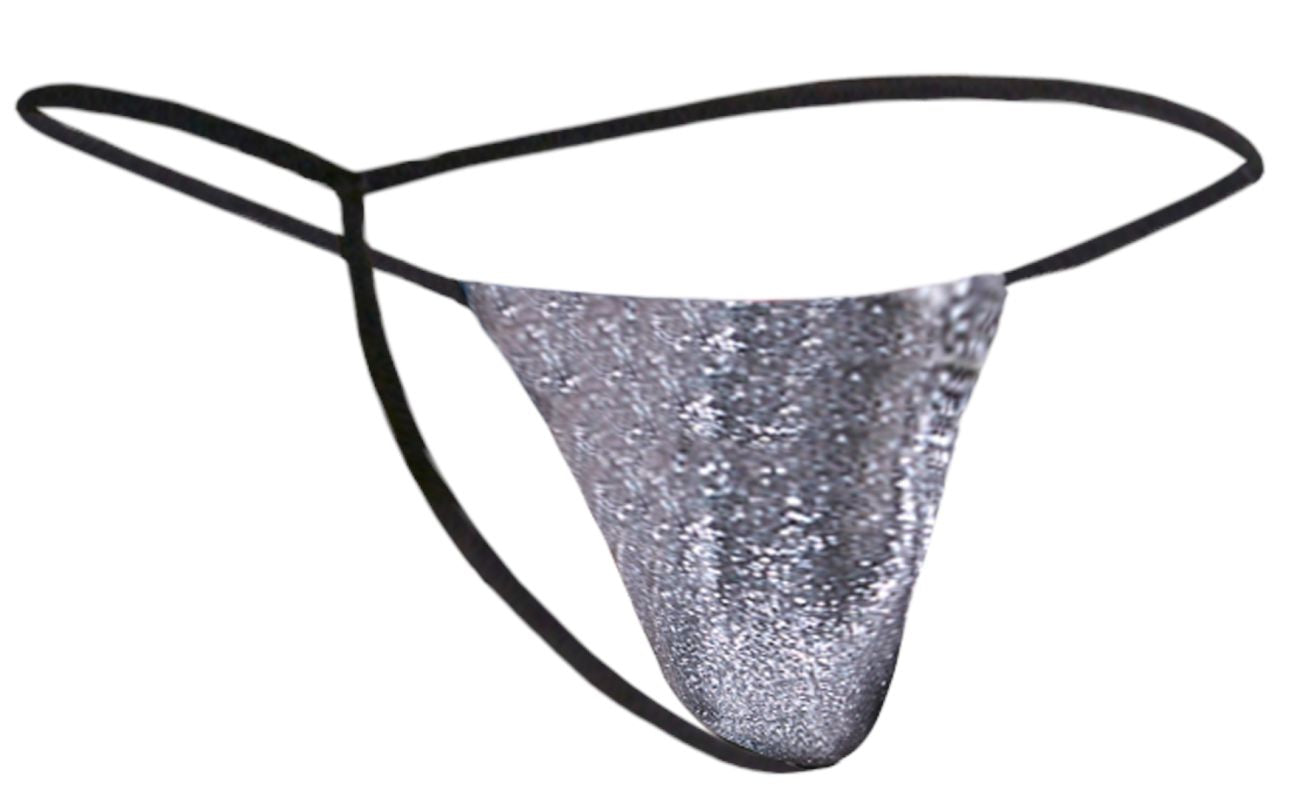 JUSTIN+SIMON XSJ02 Classic G-String Color Lurex Gray - DealByEthan.gay loves JUSTIN+SIMON