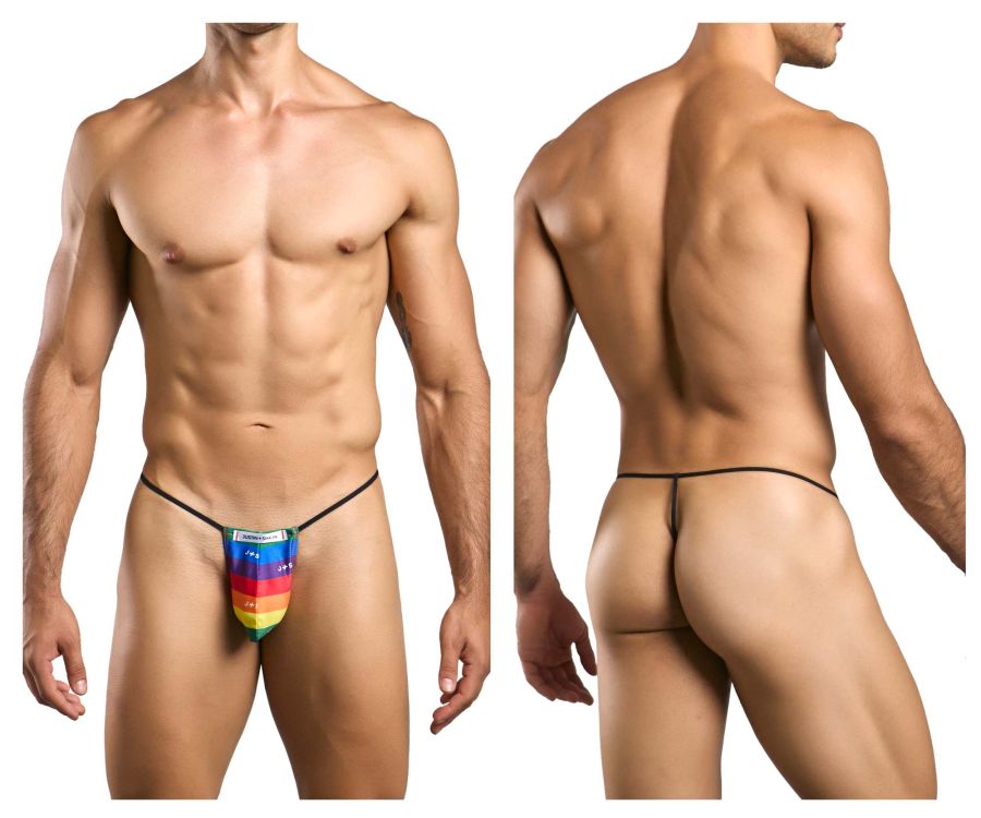 JUSTIN+SIMON XSJ02 Classic G-String Color Pride Flag - DealByEthan.gay loves JUSTIN+SIMON