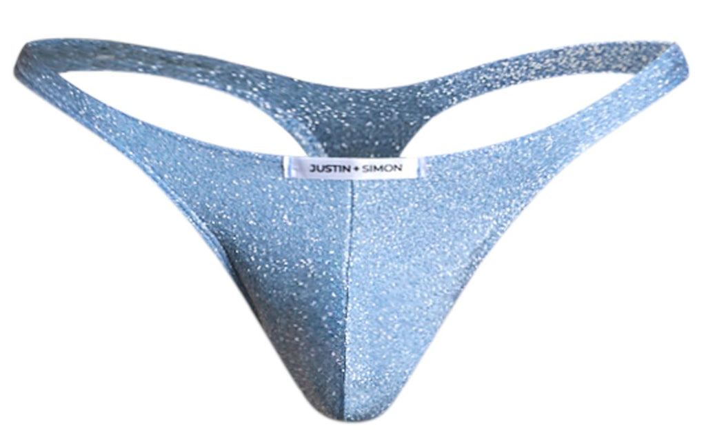 JUSTIN+SIMON XSJ03 Classic Thongs Color Lurex Blue - DealByEthan.gay loves JUSTIN+SIMON