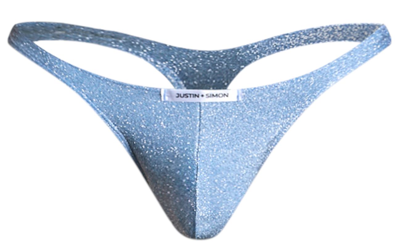 JUSTIN+SIMON XSJ03 Classic Thongs Color Lurex Blue - DealByEthan.gay loves JUSTIN+SIMON