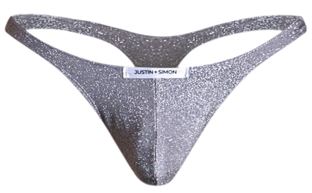 JUSTIN+SIMON XSJ03 Classic Thongs Color Lurex Gray - DealByEthan.gay loves JUSTIN+SIMON