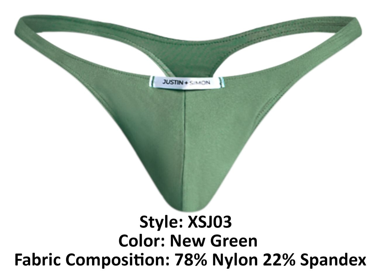 JUSTIN+SIMON XSJ03 Classic Thongs Color New Green - DealByEthan.gay loves JUSTIN+SIMON