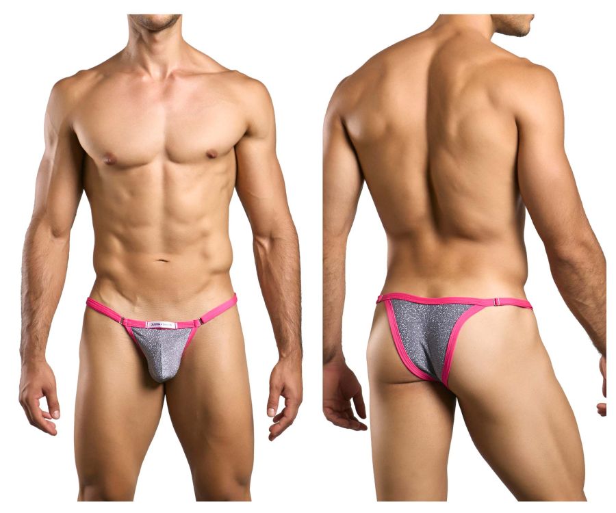 JUSTIN+SIMON XSJ12 Bikini Color Lurex Gray - DealByEthan.gay loves JUSTIN+SIMON