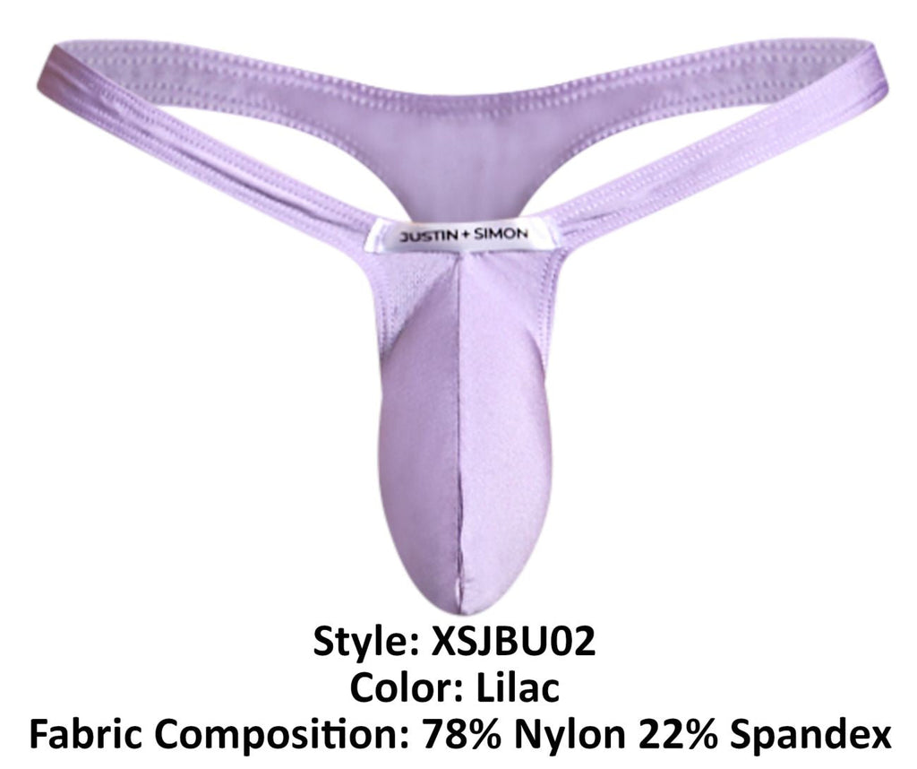 JUSTIN+SIMON XSJBU02 Bulge Thongs Color Lilac - DealByEthan.gay loves JUSTIN+SIMON