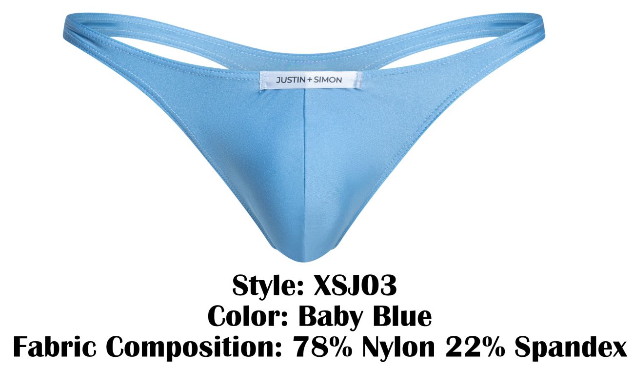JUSTIN+SIMON XSJ03 Classic Thongs Color Baby Blue