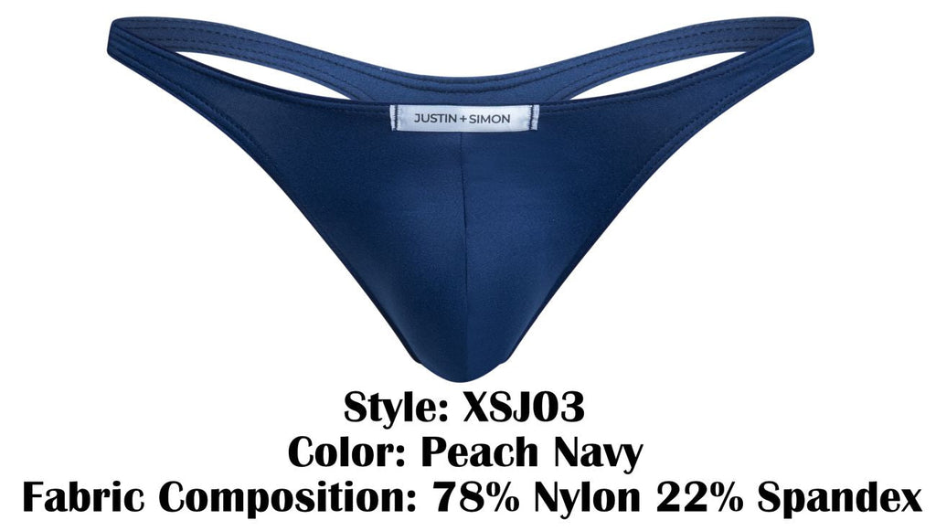 JUSTIN+SIMON XSJ03 Classic Thongs Color Peach Navy