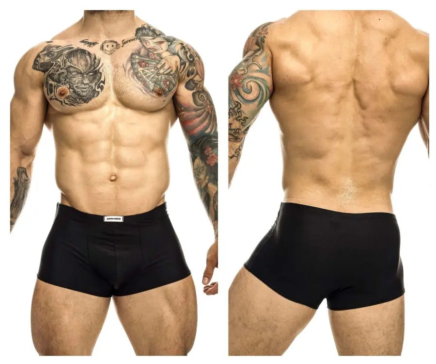 JUSTIN+SIMON Men's Underwear XSJ08 Classic Trunks Color Black