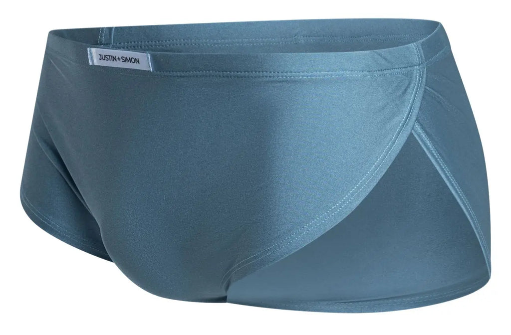JUSTIN+SIMON Herren-Unterwäsche XSJ09 Laufsports Shorts Farbe Metallgrün