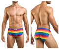 JUSTIN+SIMON Ropa Interior para Hombre XSJ09 Pantalones Cortos Deportivos Color Bandera del Orgullo