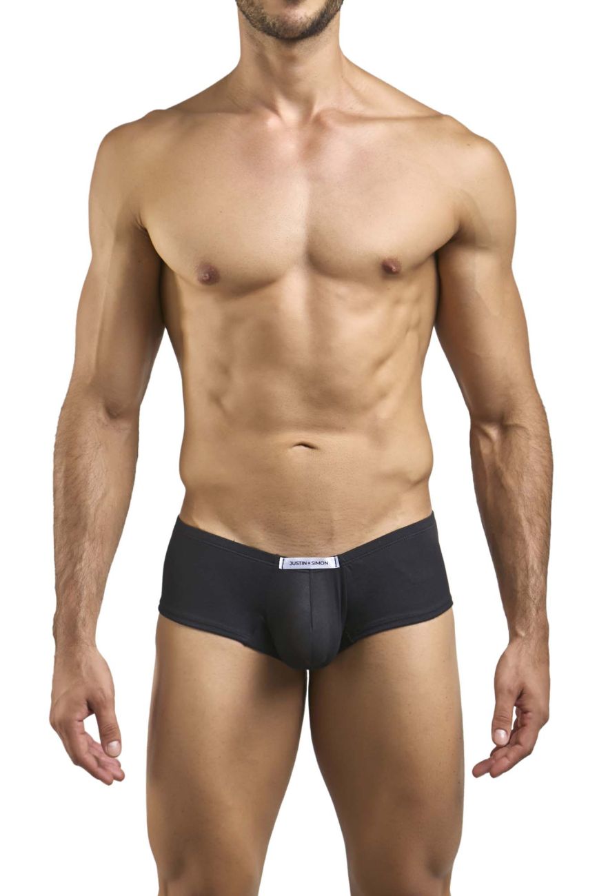 JUSTIN+SIMON XSJ13 Cheeky Bulge Boxer Color Peach Black