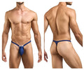 JUSTIN+SIMON Ropa Interior Masculina XSJBU02 Tangas con Relleno Color Durazno Azul Marino