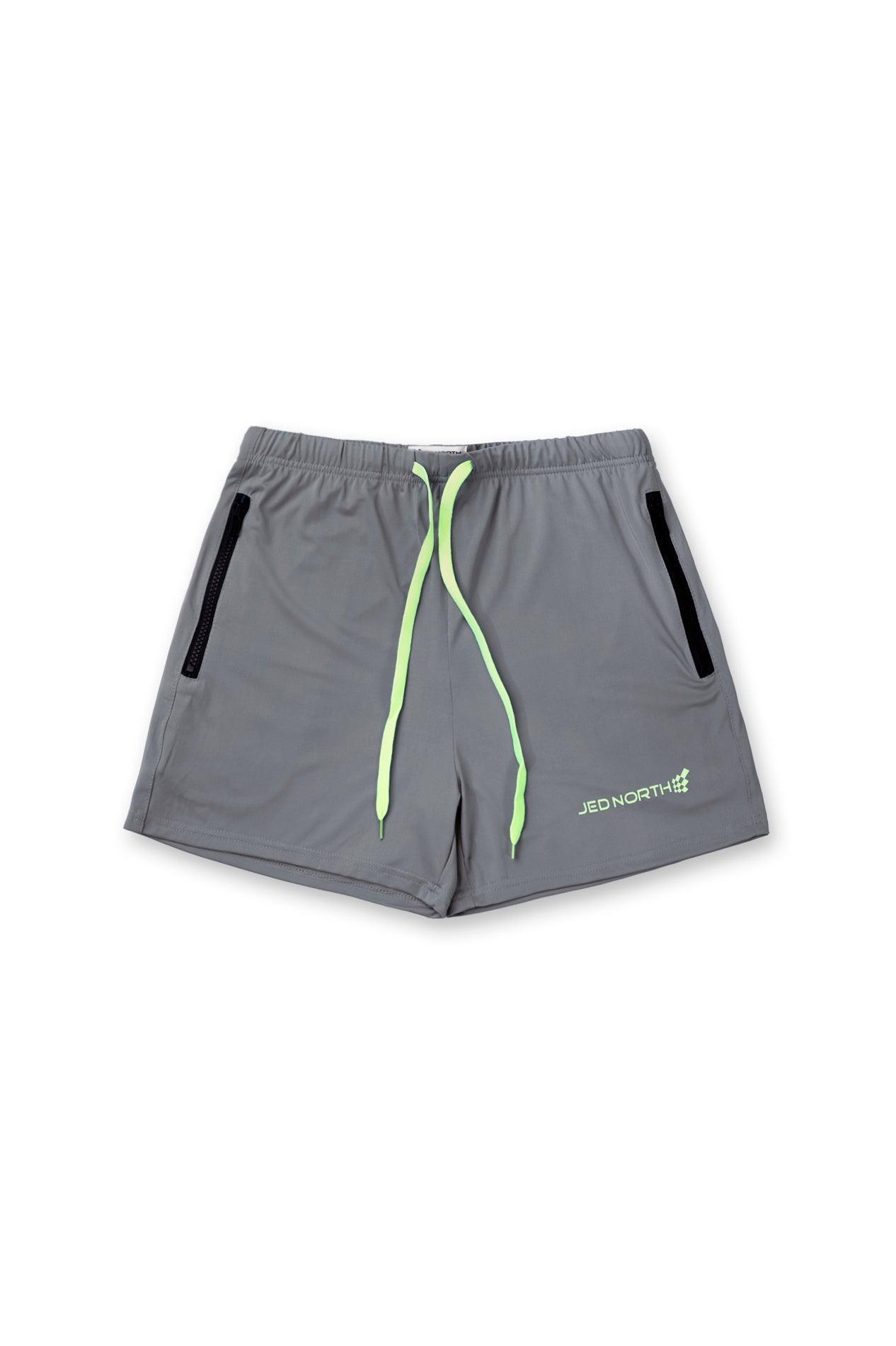 Jed North Agile Bodybuilding 4'' Shorts w Zipper Pockets - Gray - DealByEthan.gay loves Jed North