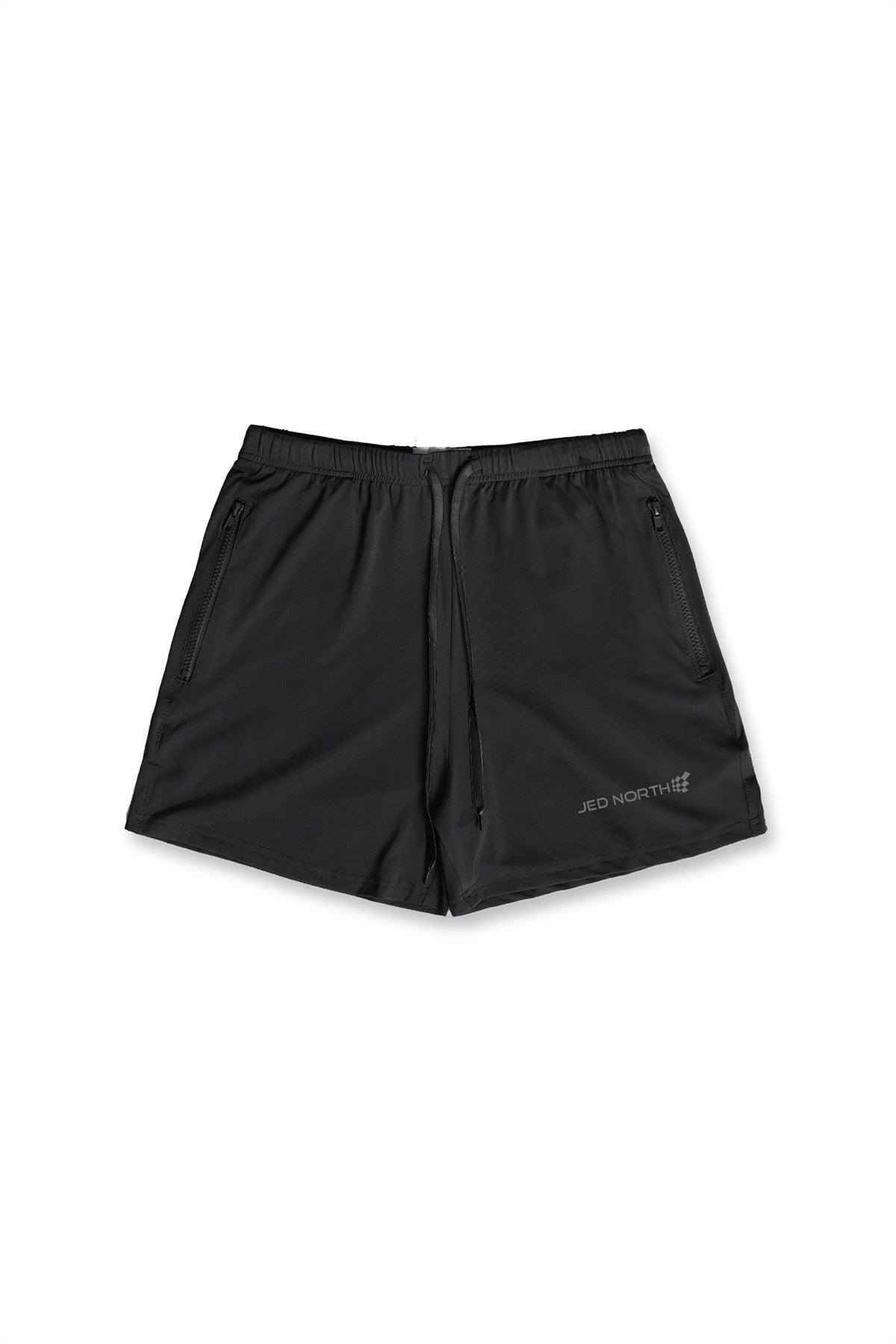 Jed North Agile Bodybuilding 4'' Shorts w Zipper Pockets - Noir - DealByEthan.gay loves Jed North