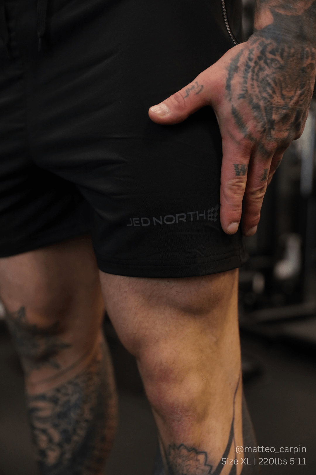 Jed North Agile Bodybuilding 4'' Shorts w Zipper Pockets - Noir - DealByEthan.gay loves Jed North
