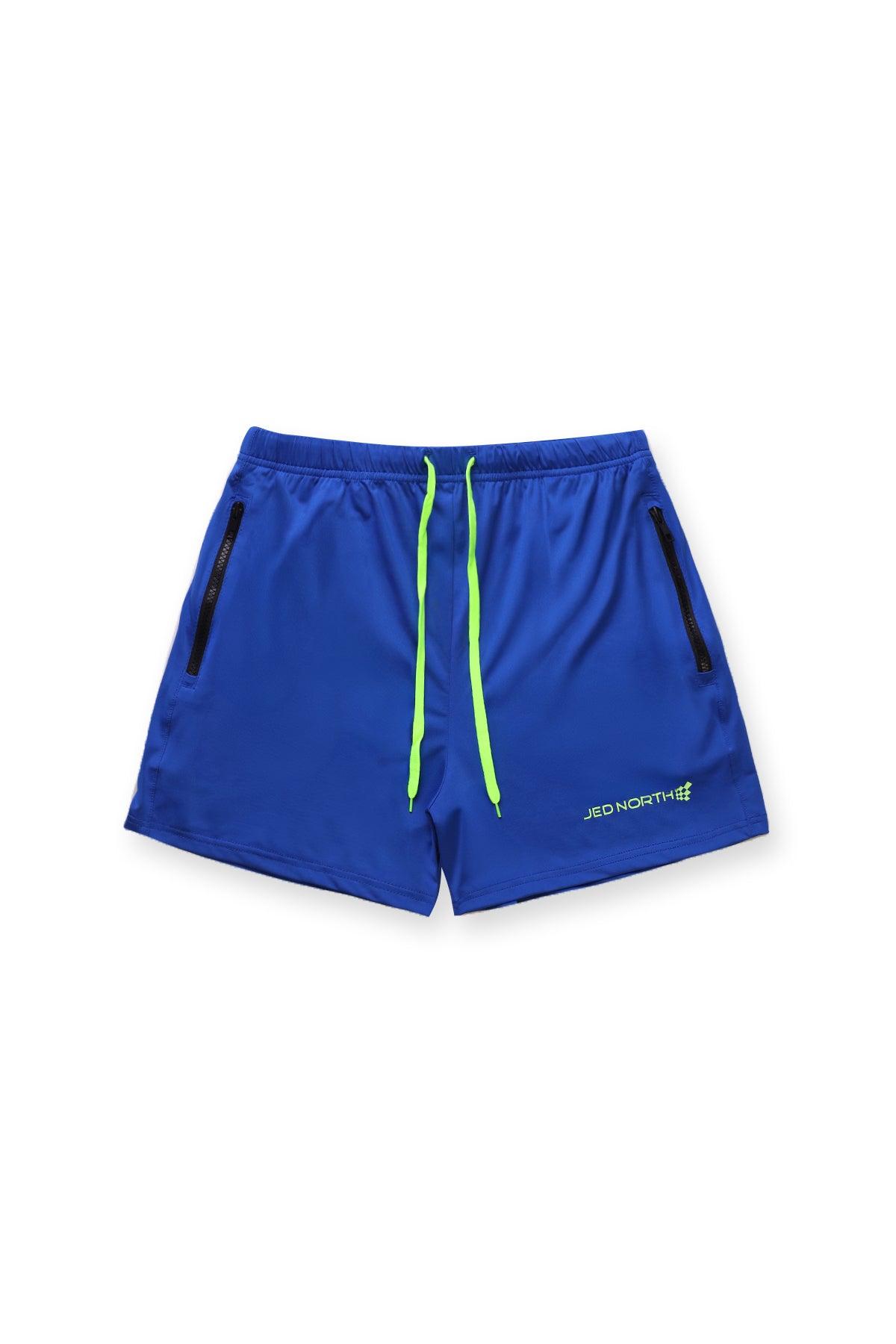 Jed North Agile Bodybuilding 4'' Shorts w Zipper Pockets - Royal Blue - DealByEthan.gay loves Jed North