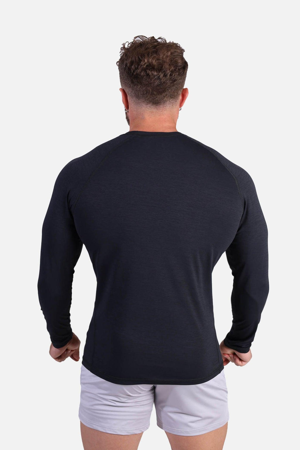 Jed North Agile Long Sleeve Activewear Training Tee - Charcoal Black - DealByEthan.gay loves Jed North
