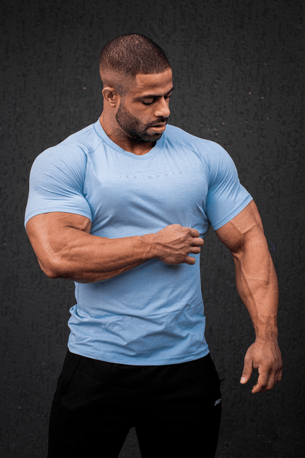 Jed North Agile Short Sleeve Training Tee - Arctic Blue - DealByEthan.gay loves Jed North