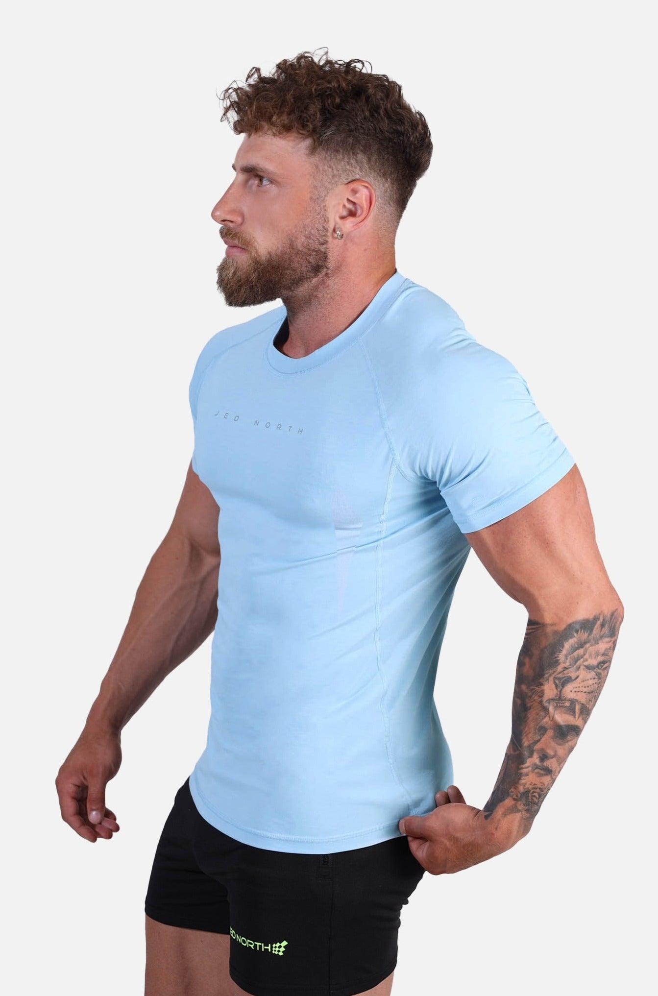 Jed North Agile Short Sleeve Training Tee - Arctic Blue - DealByEthan.gay loves Jed North