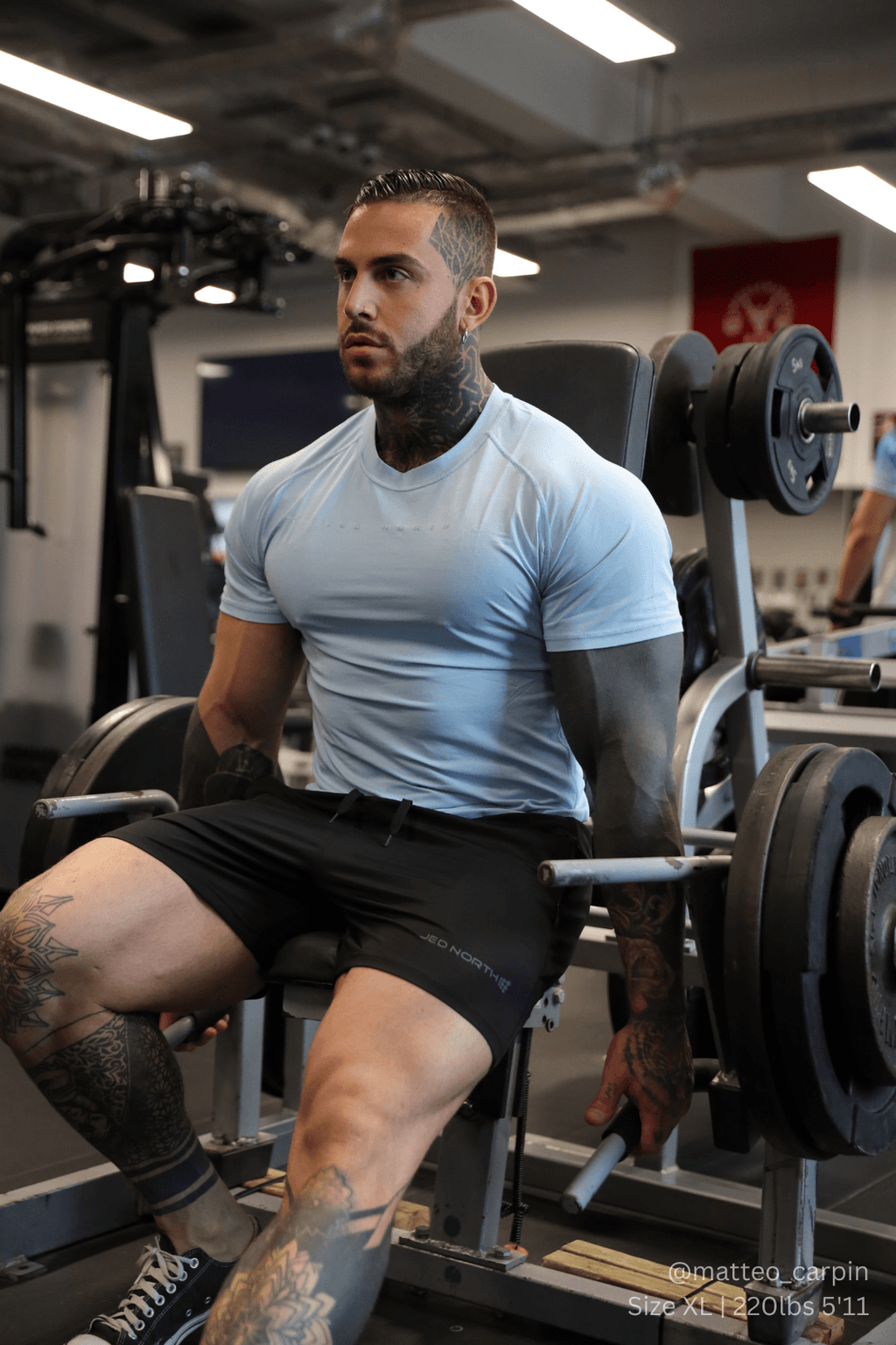 Jed North Agile Short Sleeve Training Tee - Arctic Blue - DealByEthan.gay loves Jed North