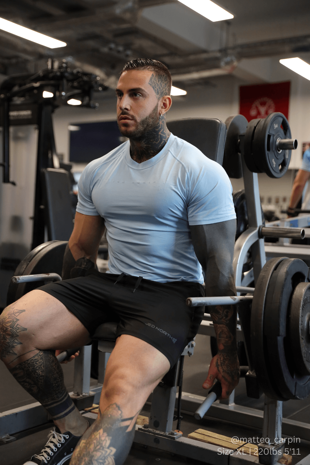 Jed North Agile Short Sleeve Training Tee - Arctic Blue - DealByEthan.gay loves Jed North