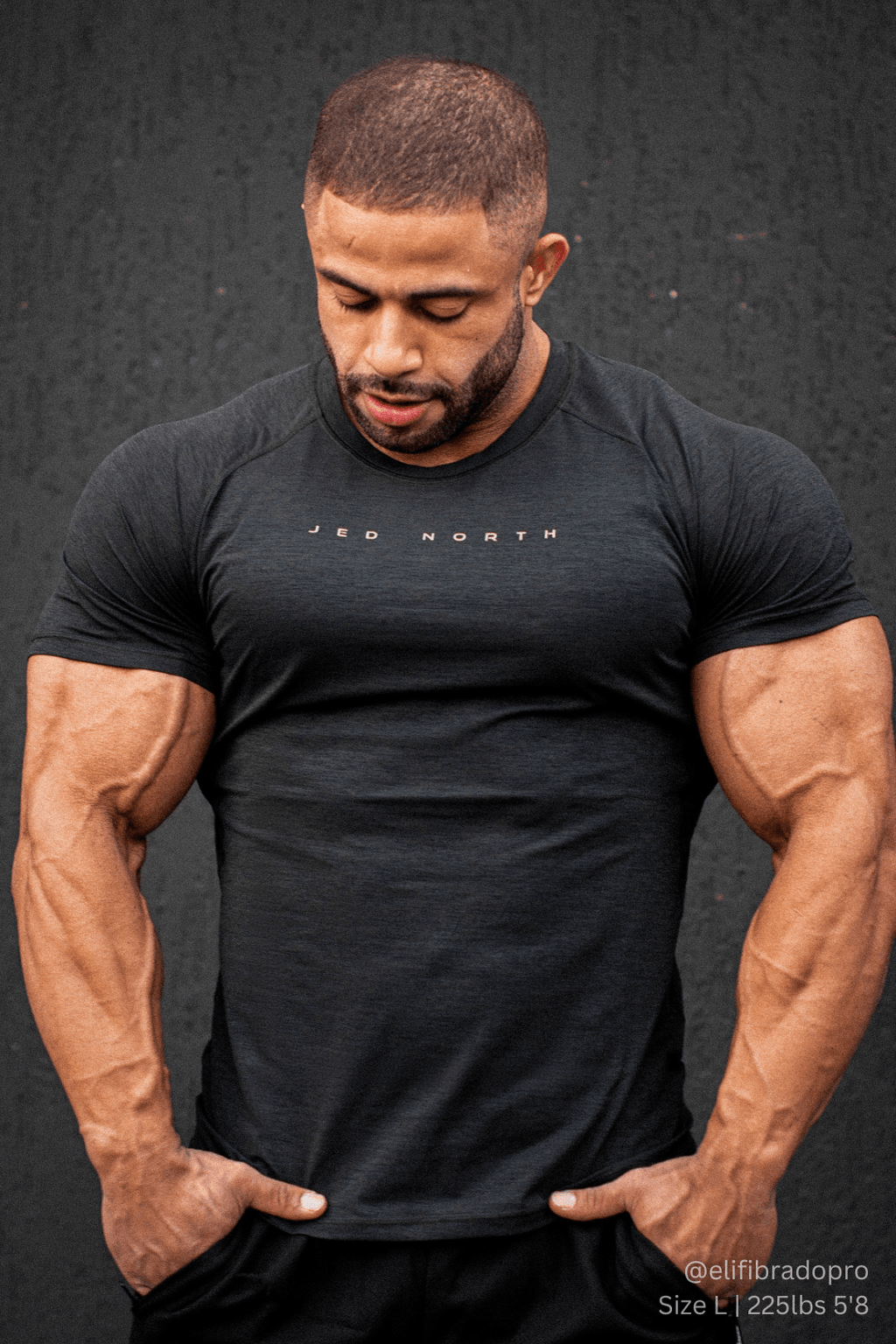 Jed North Agile Short Sleeve Training Tee - Charcoal Black - DealByEthan.gay loves Jed North