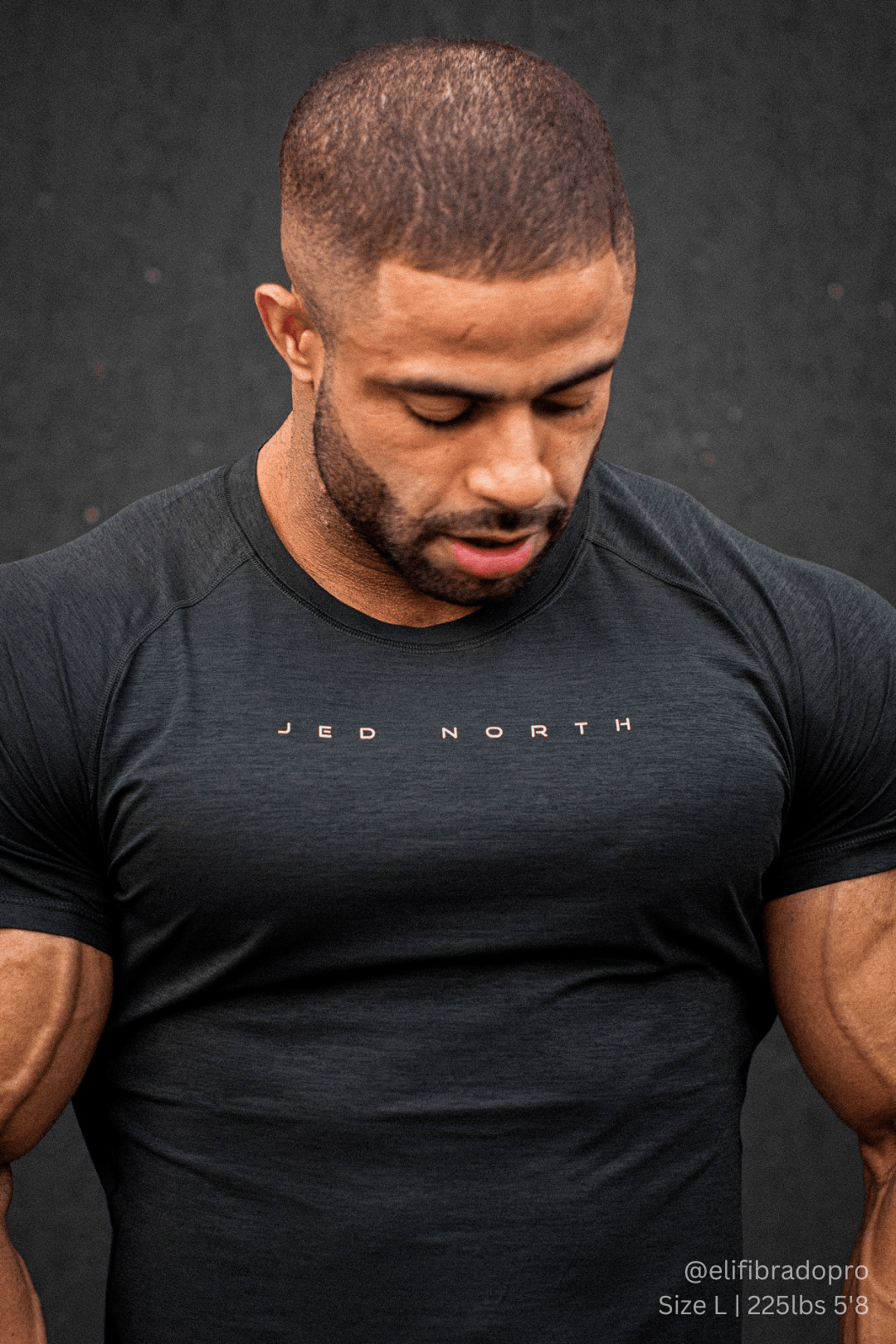 Jed North Agile Short Sleeve Training Tee - Charcoal Black - DealByEthan.gay loves Jed North