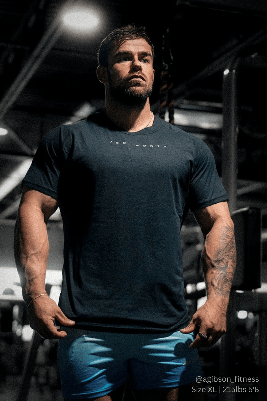 Jed North Agile Short Sleeve Training Tee - Charcoal Black - DealByEthan.gay loves Jed North