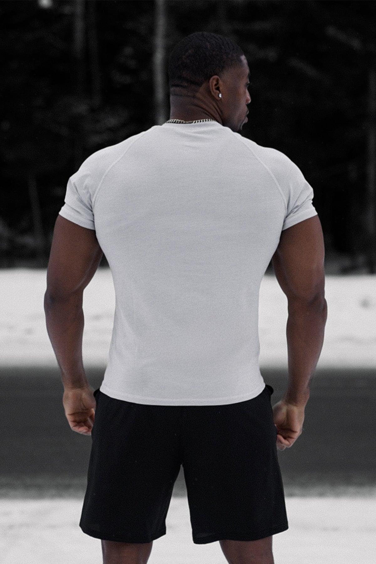 Jed North Agile Short Sleeve Training Tee - Light Gray - DealByEthan.gay loves Jed North