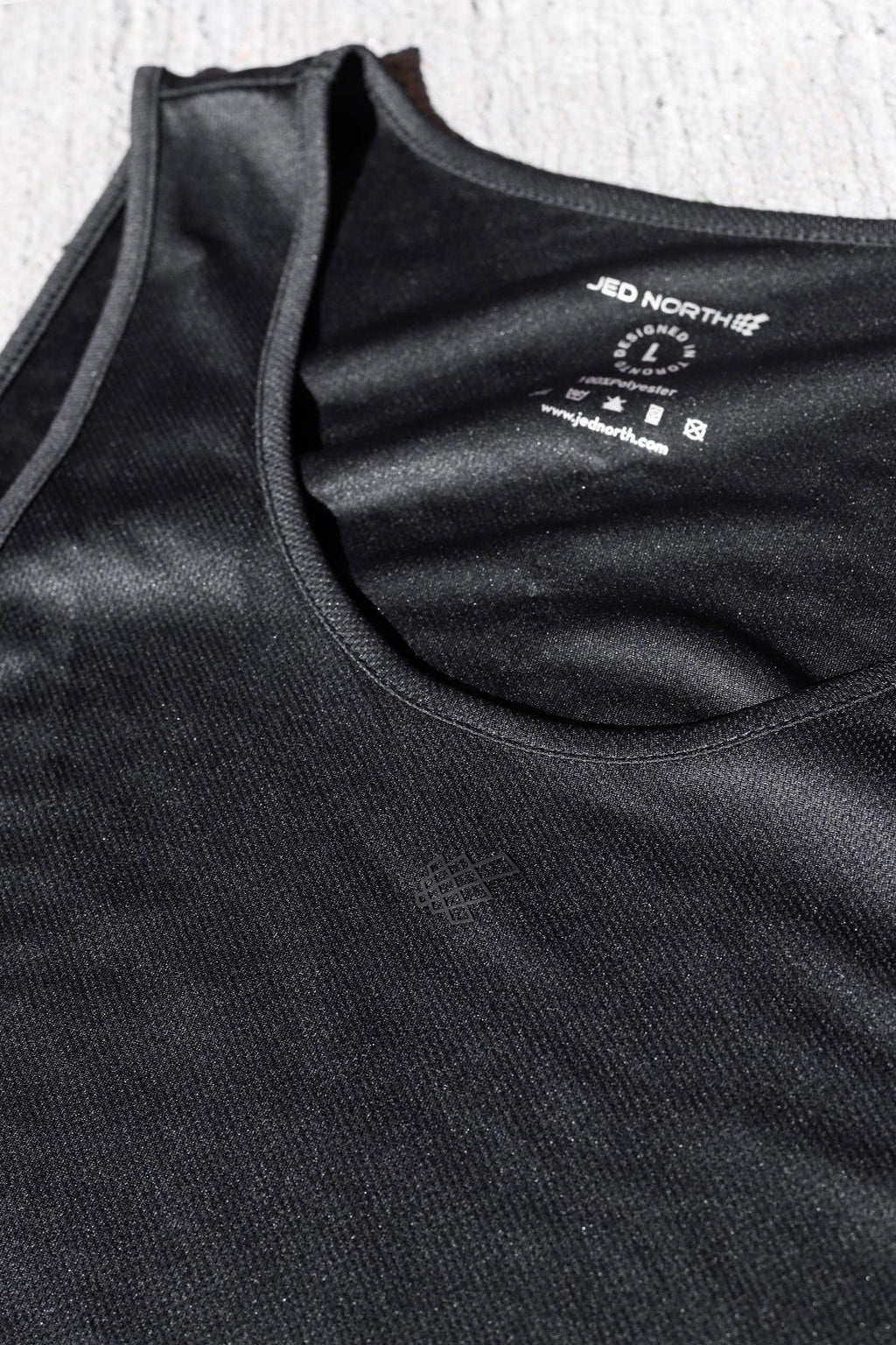 Jed North Alpha Microfiber Fast-Dry Gym Tank Top - Obsidian Black - DealByEthan.gay loves Jed North