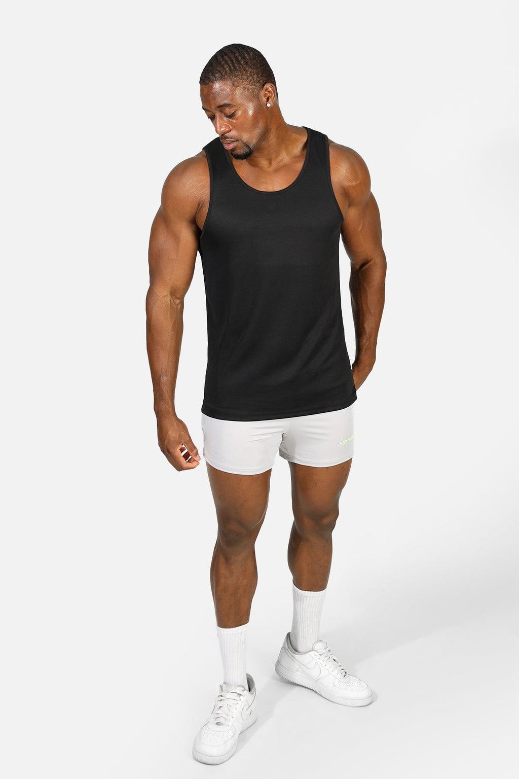 Jed North Alpha Microfiber Fast-Dry Gym Tank Top - Obsidian Black - DealByEthan.gay loves Jed North