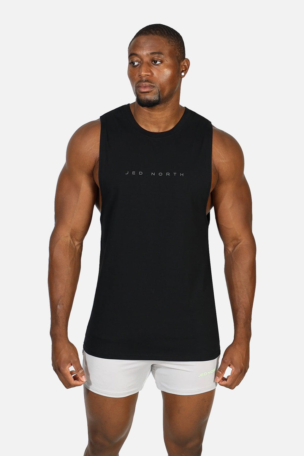 Jed North Apollo Men's Sleeveless Training Tee - Obsidian Black - DealByEthan.gay loves Jed North