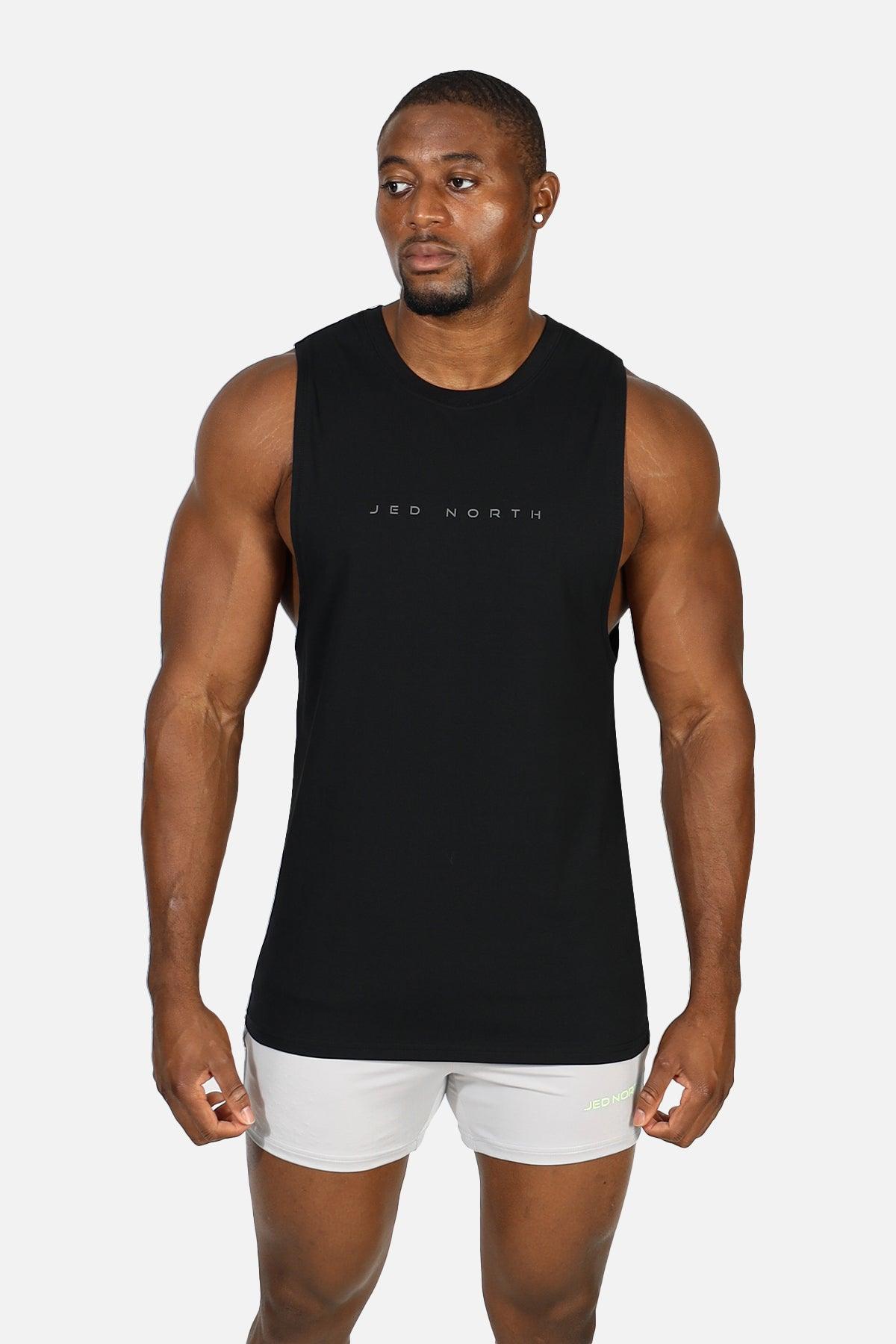Jed North Apollo Men's Sleeveless Training Tee - Obsidian Black - DealByEthan.gay loves Jed North