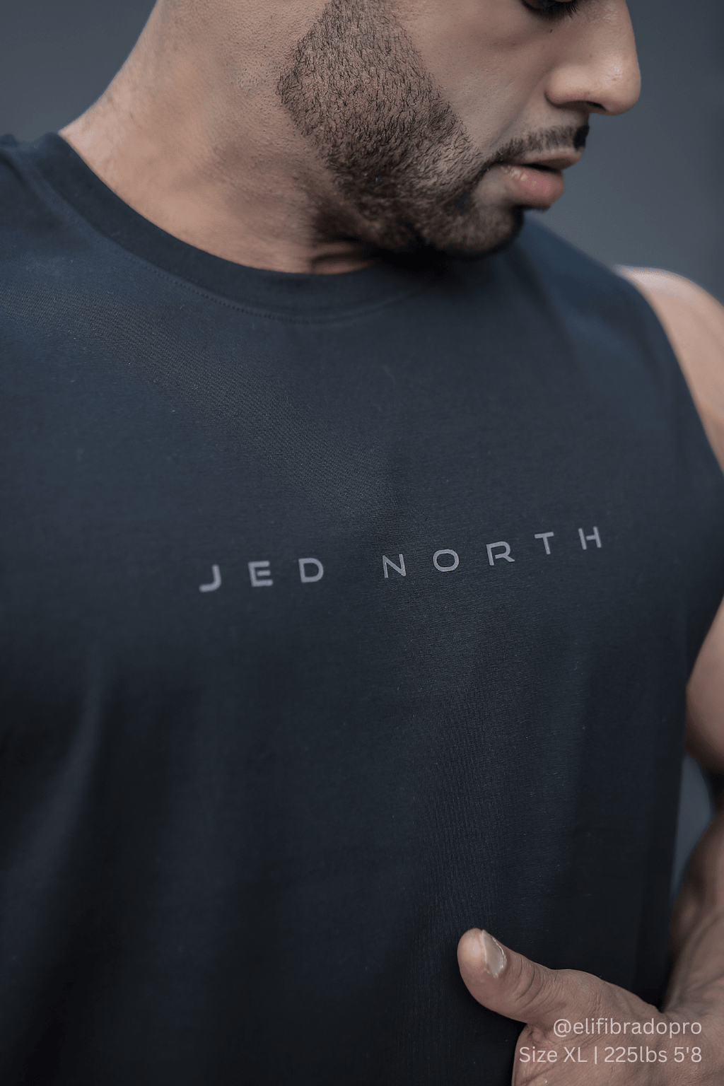 Jed North Apollo Men's Sleeveless Training Tee - Obsidian Black - DealByEthan.gay loves Jed North