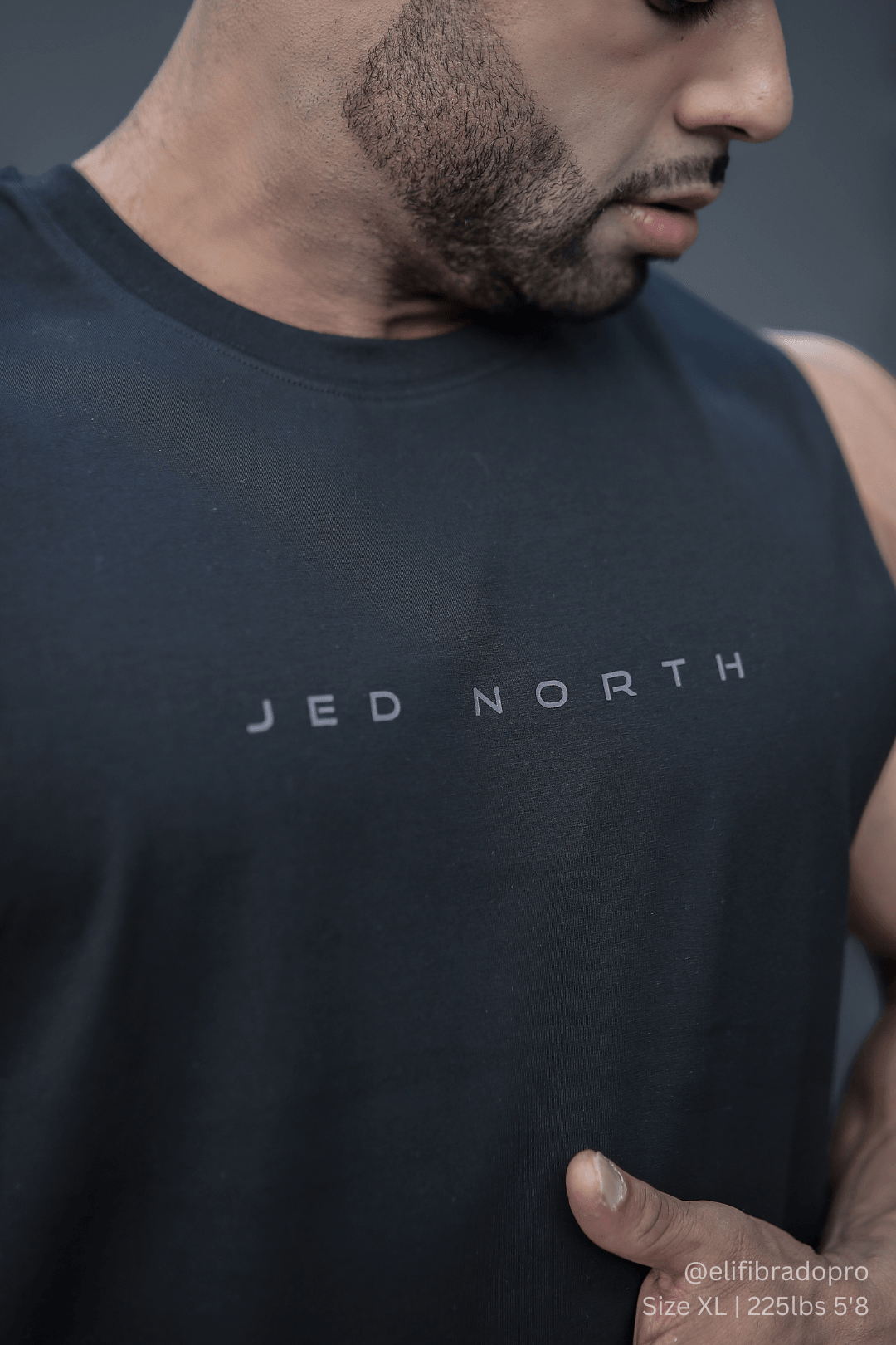 Jed North Apollo Men's Sleeveless Training Tee - Obsidian Black - DealByEthan.gay loves Jed North