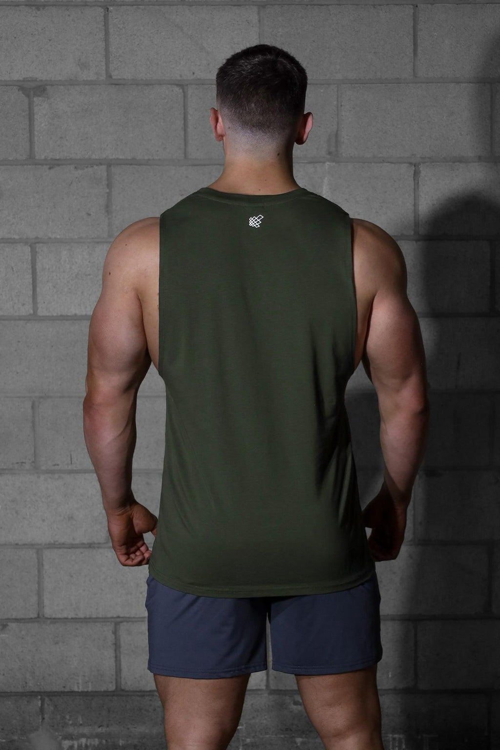 Jed North Apollo Men's Sleeveless Training Tee - Olive - DealByEthan.gay loves Jed North