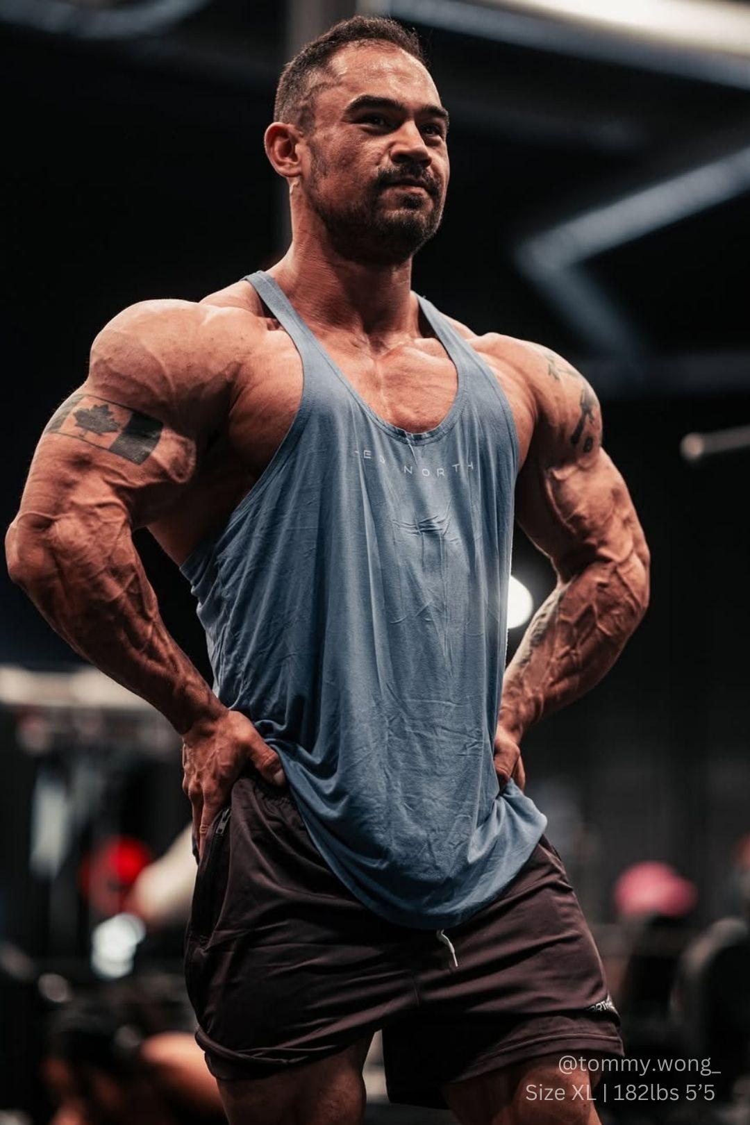 Jed North Classic Bodybuilding Racerback Stringer - Blue - DealByEthan.gay loves Jed North