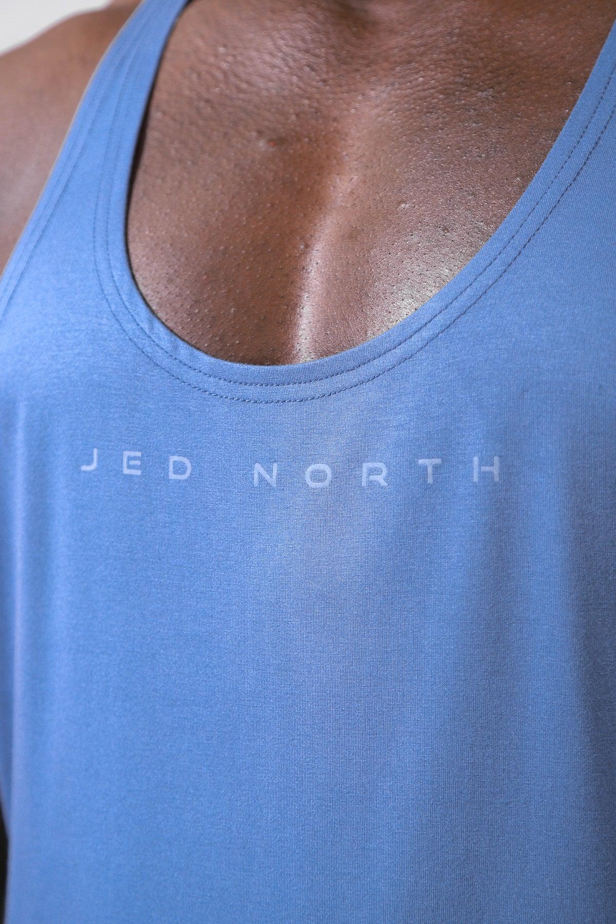 Jed North Classic Bodybuilding Racerback Stringer - Blue - DealByEthan.gay loves Jed North