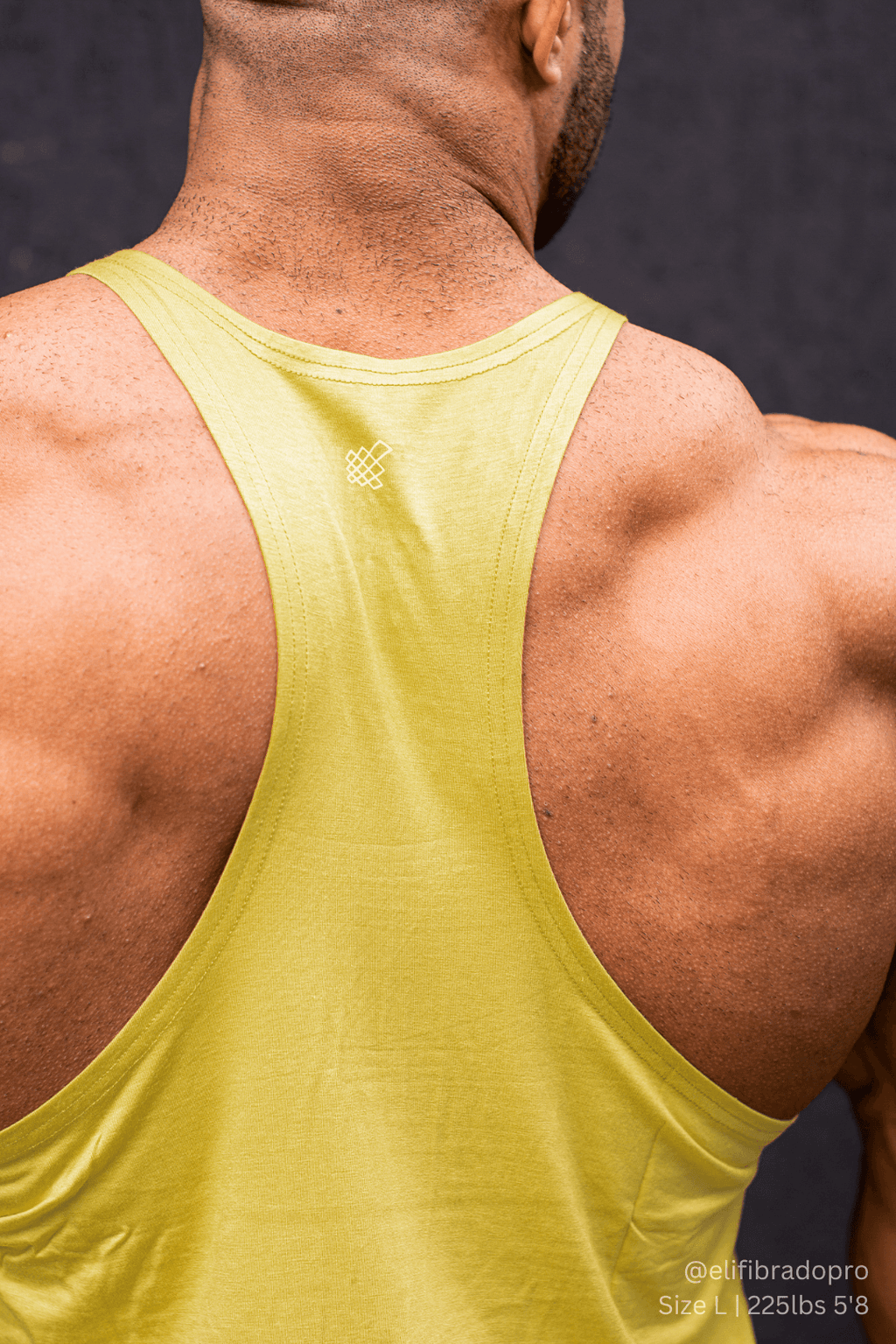 Jed North Classic Bodybuilding Racerback Stringer - Mustard Yellow - DealByEthan.gay loves Jed North