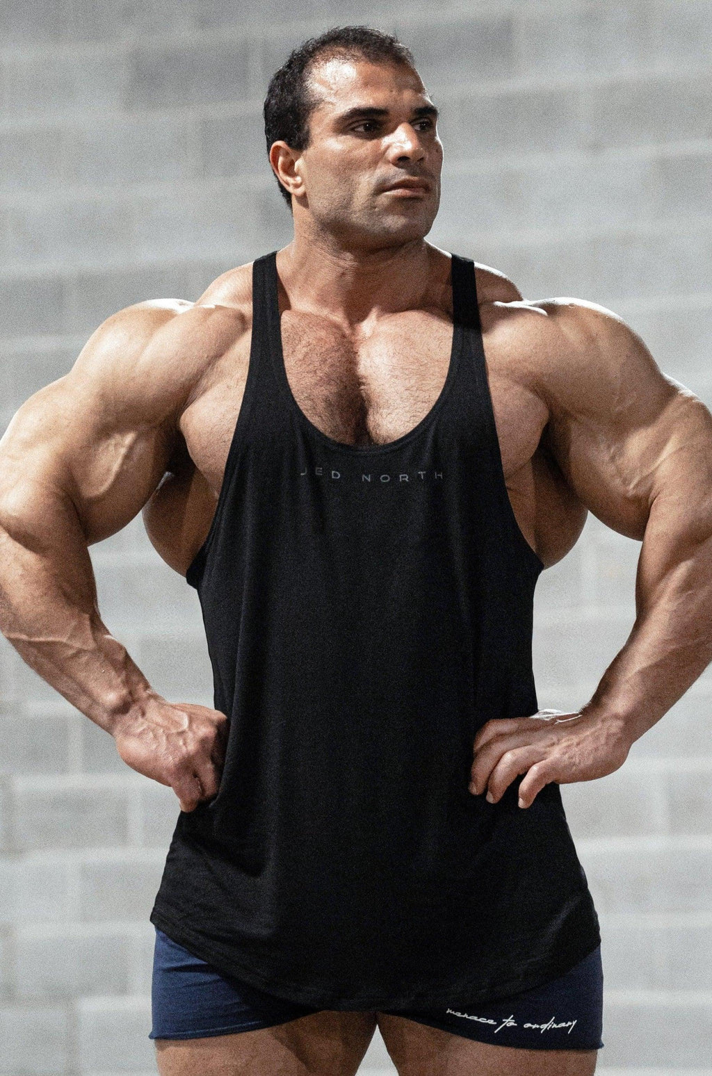 Jed North Classic Bodybuilding Racerback Stringer - Premium Black - DealByEthan.gay loves Jed North