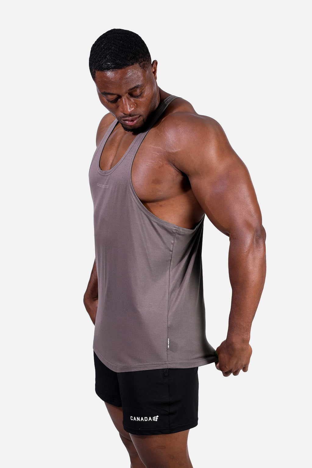 Jed North Classic Bodybuilding Racerback Stringer - Quote Gray - DealByEthan.gay loves Jed North