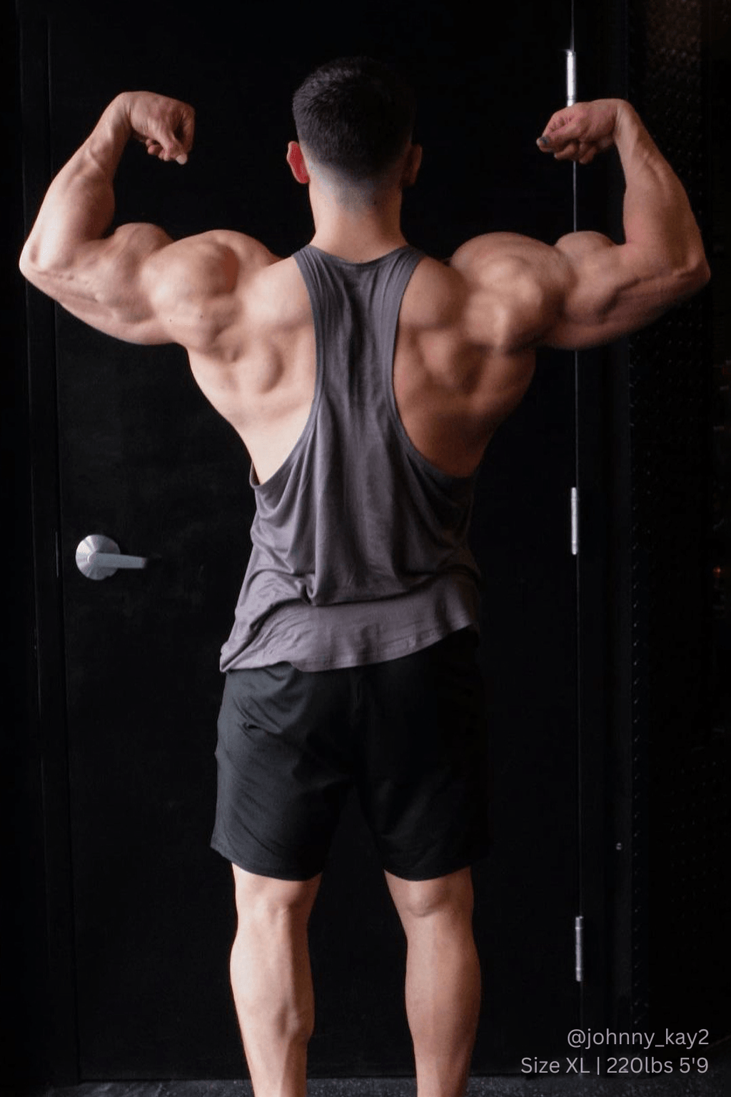 Jed North Classic Bodybuilding Racerback Stringer - Steel Gray - DealByEthan.gay loves Jed North