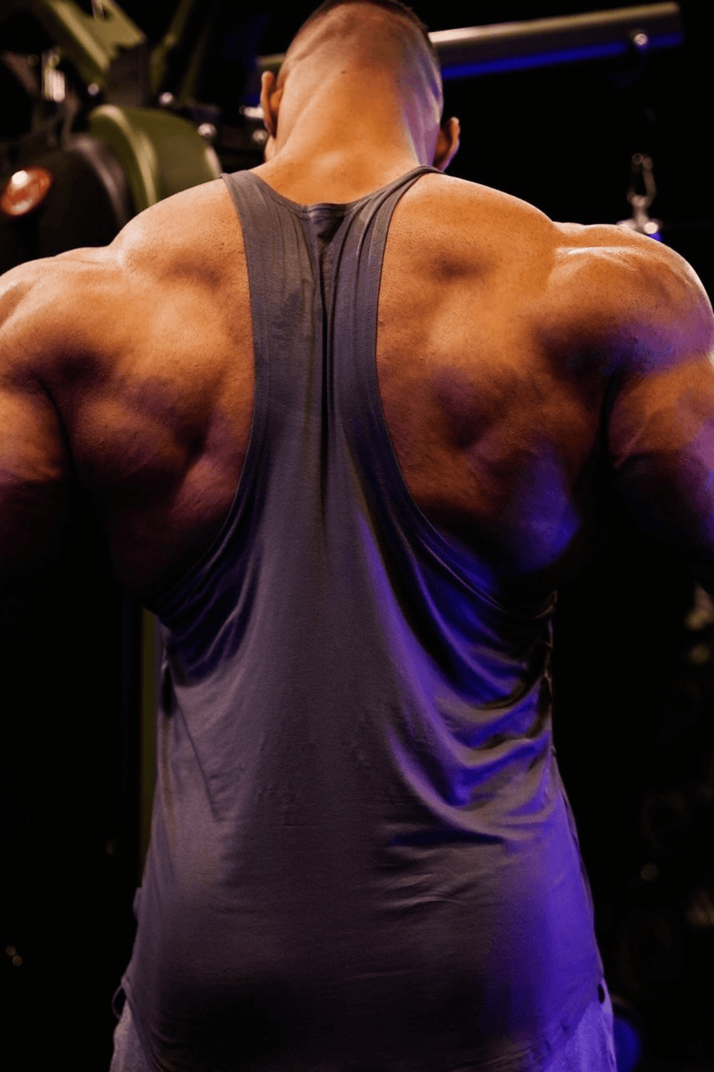 Jed North Classic Bodybuilding Racerback Stringer - Steel Gray - DealByEthan.gay loves Jed North